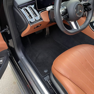 Ворсовые коврики на Mercedes S (W223, V223) 2020 - 2025 в Ульяновске