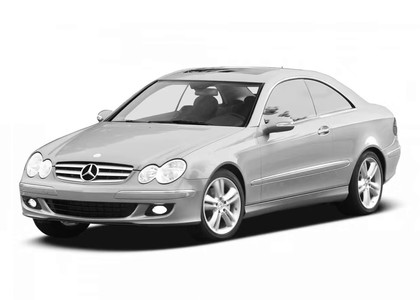 Ворсовые коврики на Mercedes CLK (C209) 2002 - 2009 в Ульяновске